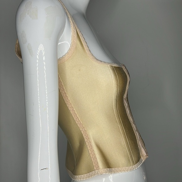 Pink Corset 30 Sz Small Chest 33” Waist 27” length 17” Hook & Eye Vintage Corset - Picture 4 of 12